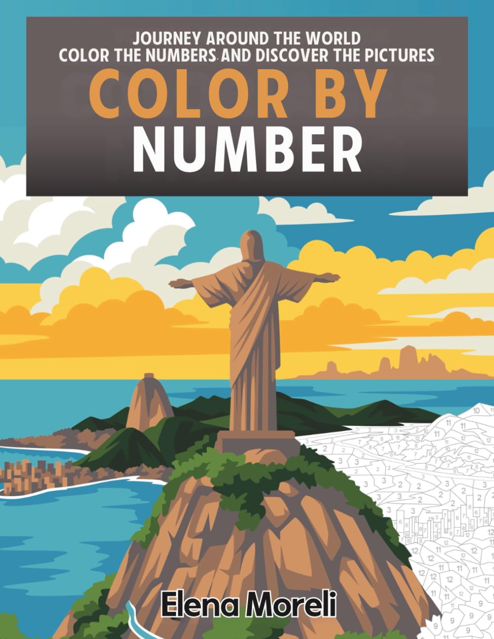 Color by Number: Journey Around the World: Mystery Coloring Book for Adults | Relaxing Color by Numbers Adventure for Stress Relief