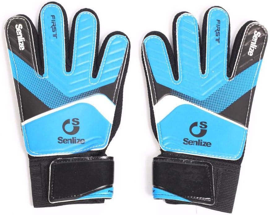 SOWLFE Children's Youth Football Goalkeeper Gloves Goalkeeper Training Gloves, blue