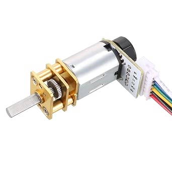 uxcell GA12-N20 3V 50RPM DC Gear Motor with Encoder Speed Velocity Measurement for Mini Car Balance Motor Encoder DIY