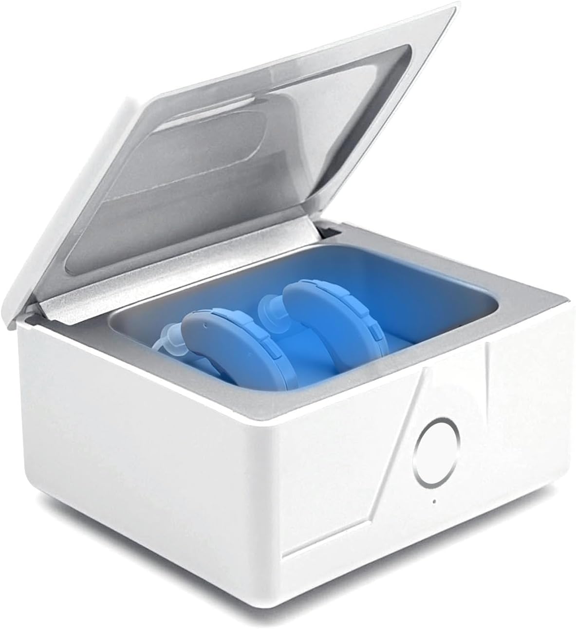 Hearing Aid Dryer Dehumidifier Hearing Amplifiers Drying Box Cleaning Kit, Removes Sweat & Moisture from Hearing Aids, Ear Amplifiers, Earbuds