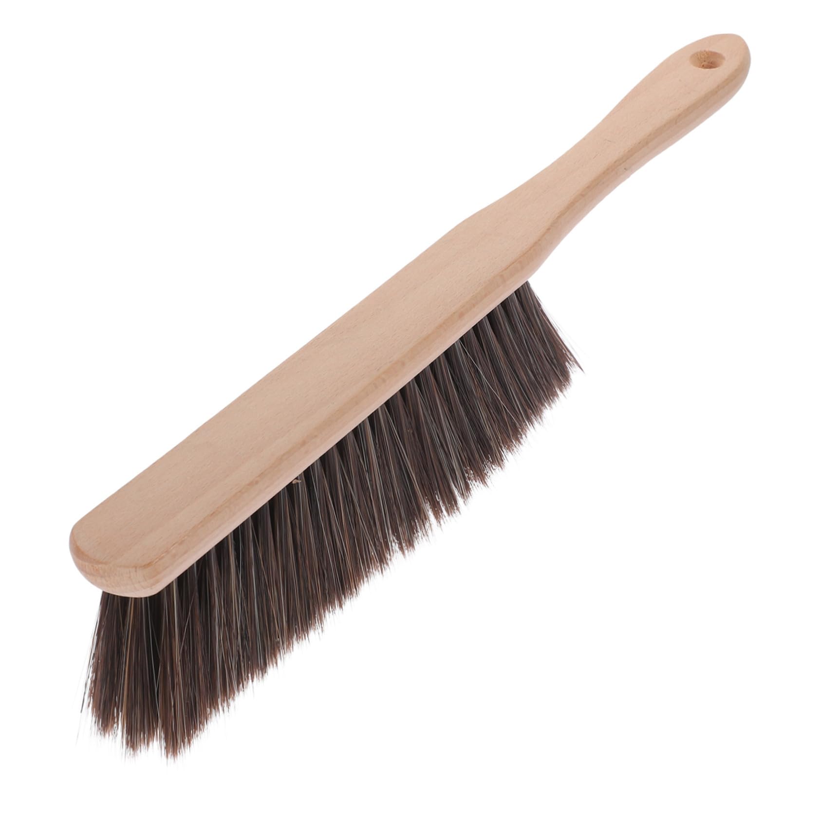 Holibanna Portable Wooden Dust Brush with Soft Bristles Handheld Cleaning Broom for Carpet Bed and Home Office Ergonomic Handle for Easy Dust Removal and Versatile Use