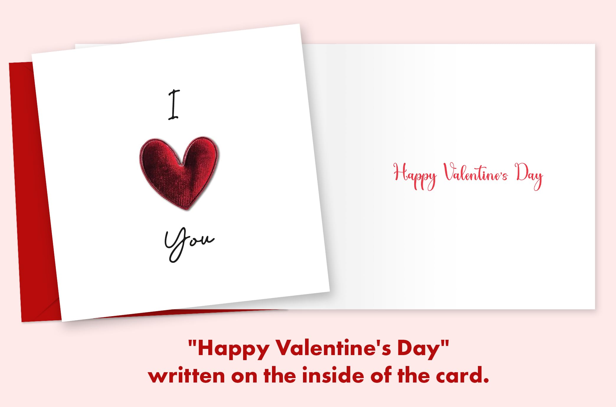 Giftinghouse 3d Valentines Card with Luxury Wax Seal and Envelope 15x15cm, Valentine's Day Cards for husband wife, him - Image 3