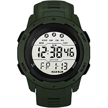 Men's Digital Watches Men's Digital Sports Watches with Alarm Stopwatch Waterproof LED Backlight Luminous Wrist Watches for Men