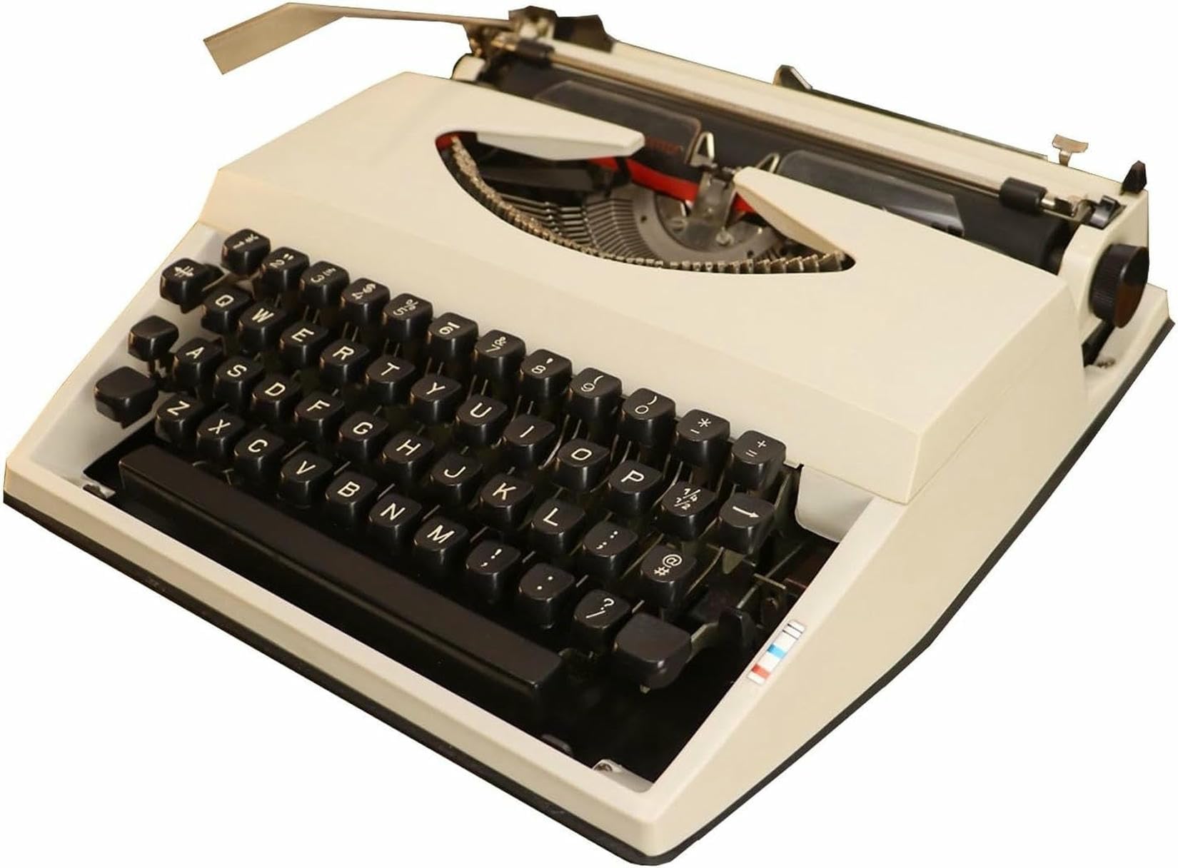 Manual Typewriter - Portable Mechanical Typewriter for Creative Writing, Notes, and Letters - Classic Retro Vintage Collectible Writing Machine