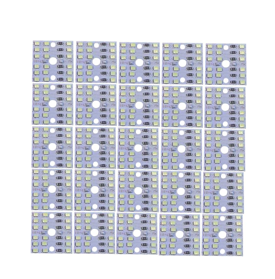 ambert 12 Volt Battery SMD Led Lights Mounted PCB For Battery Solar or Adaptor Pack of 20pcs Combo 9W LED Circuit Board – 12V DC High Brightness Lamp Plate-image-25