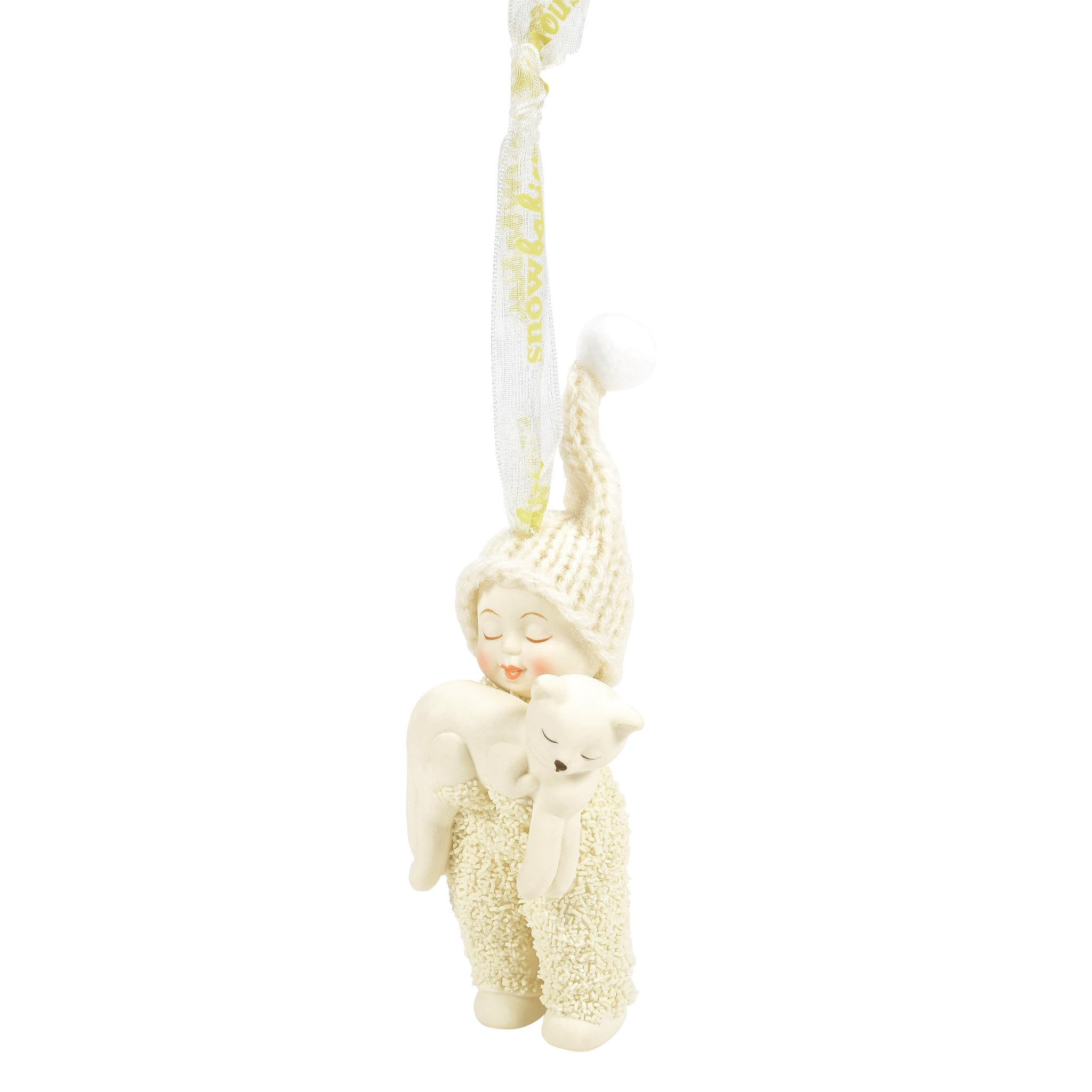 Department 56 Snowbabies Celebrations Kitten Carrier Hanging Ornament, 3.27 Inch, Multicolor