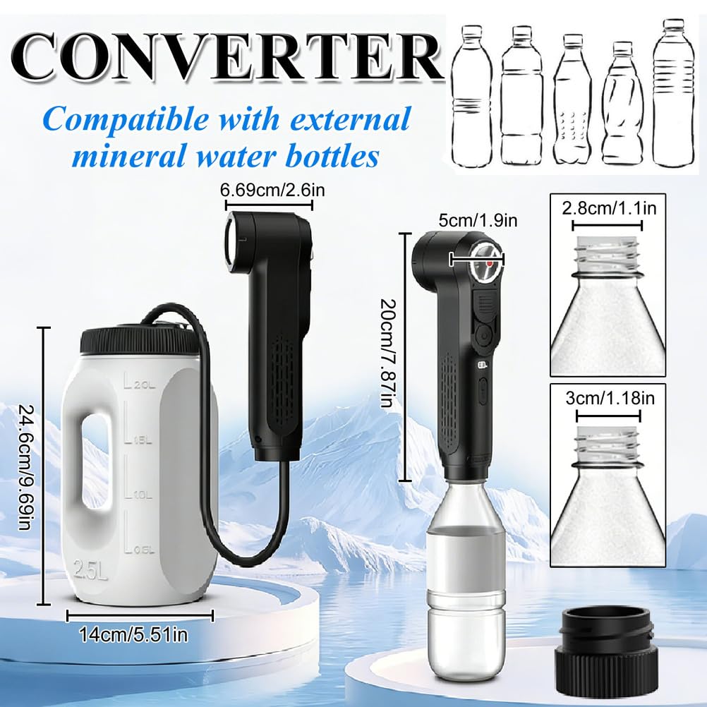 Po Dusche Elektrisch,Tragbare Portable Bidet 2 Modi,Digital Display