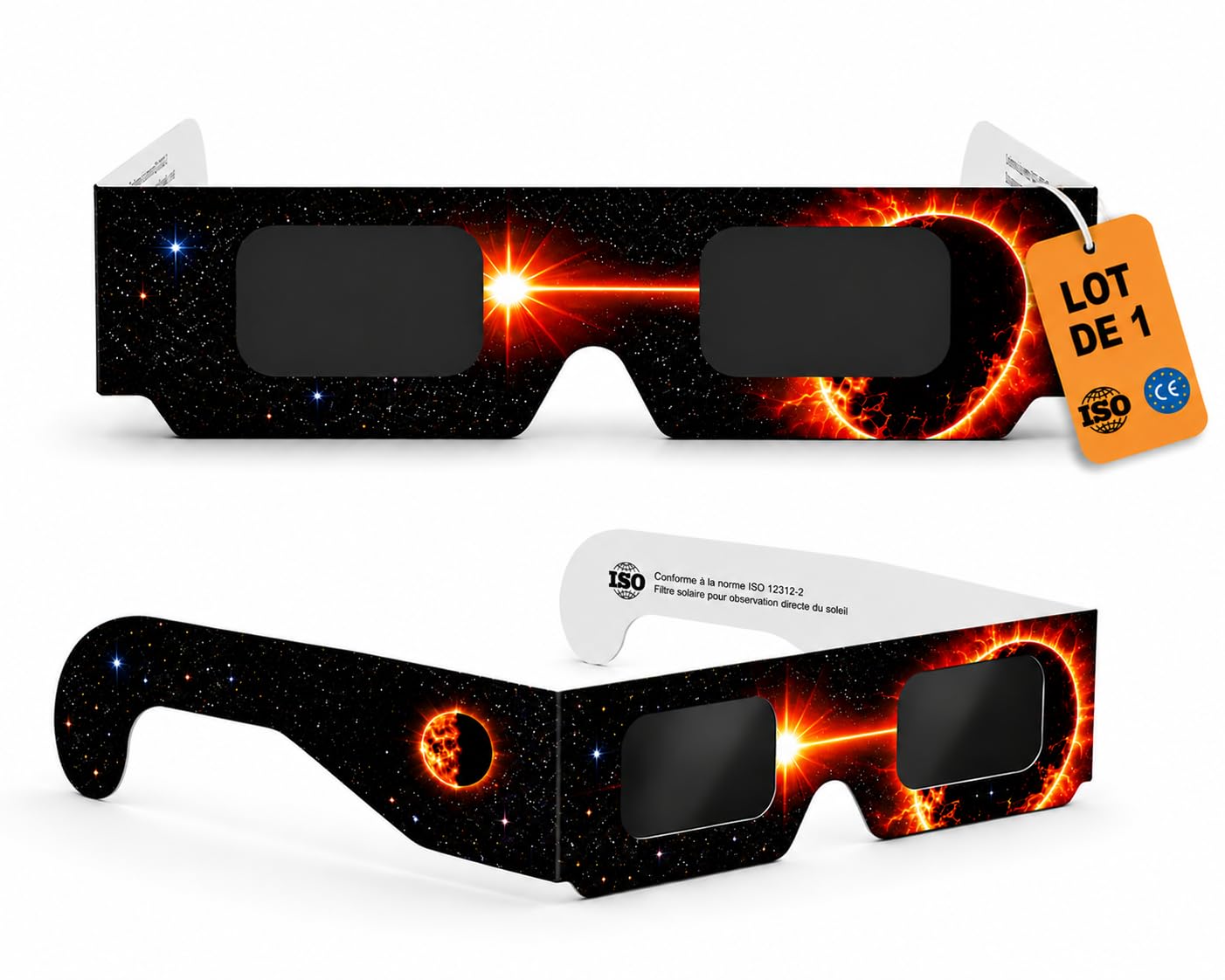 Paddi Gafas Eclipse Solar - [Pack de 1/2/3/6] - Estándar Europeo - Cartón Durable FSC