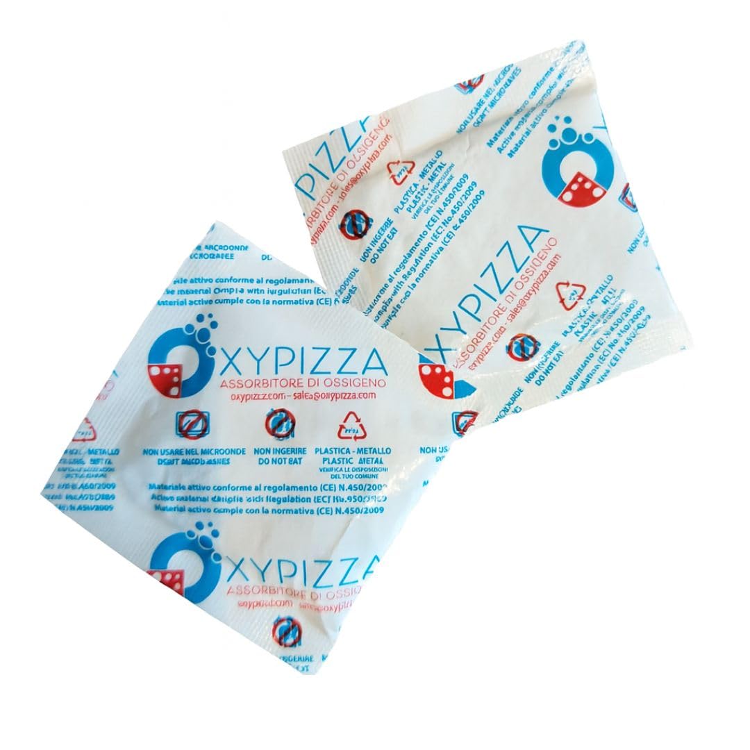 Assorbitori di Ossigeno 500cc – 80 Bustine, Conservazione Naturale Alimenti | Conservazione Naturale Alimenti | Senza Conservanti | Per Pizza, Pane e molto altro
