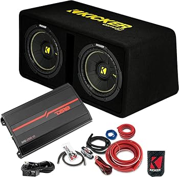 Amazon.co.jp: KICKER サブウーファーとアンプ 3アイテムパッケージ
