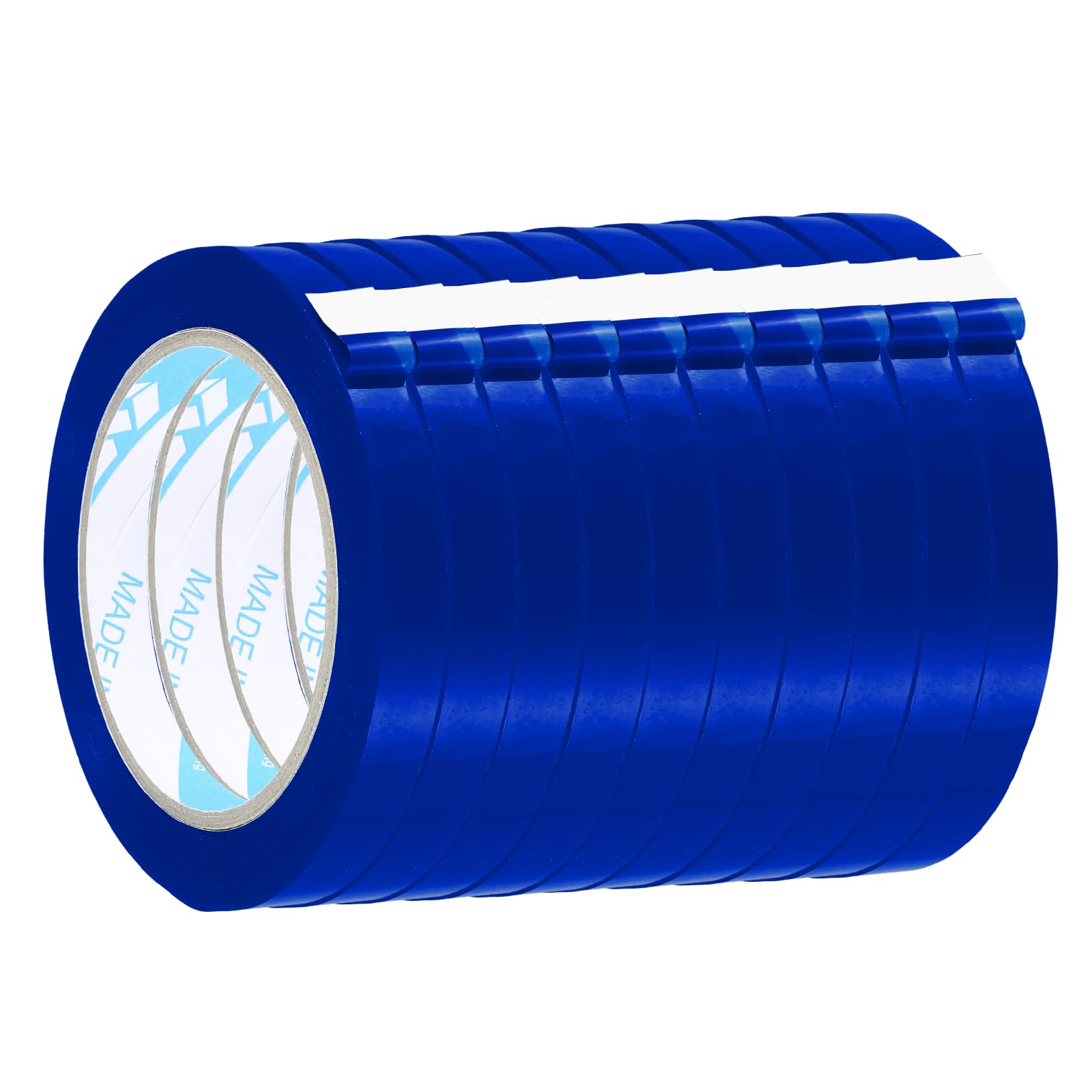 sourcing map 10 Pcs Poly Bag Sealing Tape, 1/2" x 98.4 Yard Plastic Bag Sealer Tape Packaging Sealing for Shops Packaging Food Vegetable Meat Cake Bread Freezer Ice, Navy Blue