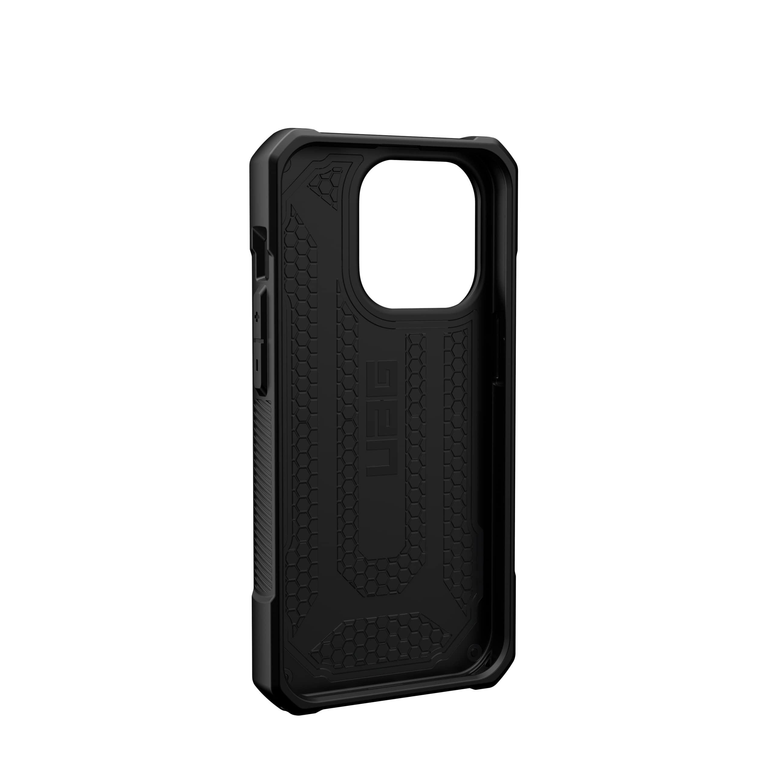Urban Armor Gear UAG Monarch Schutzhülle kompatibel mit Apple iPhone 14 Pro [Wireless Charging kompatibel, 5-Schichten Schutz nach Militärstandard, Erhöhter Rand] schwarz/blau