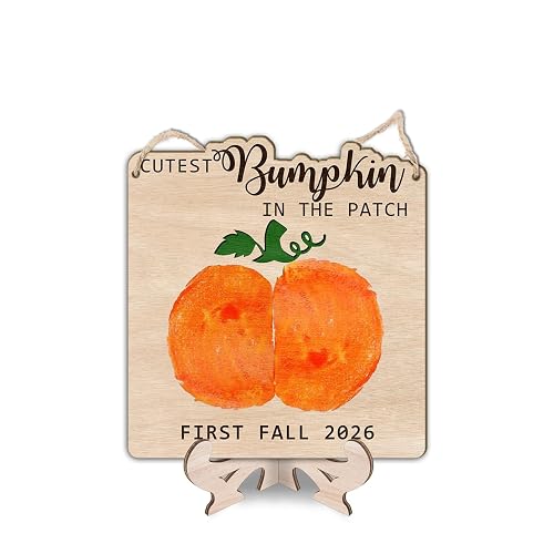 Cutest Little Pumpkin in the Patch Wood Sign, Baby’s First