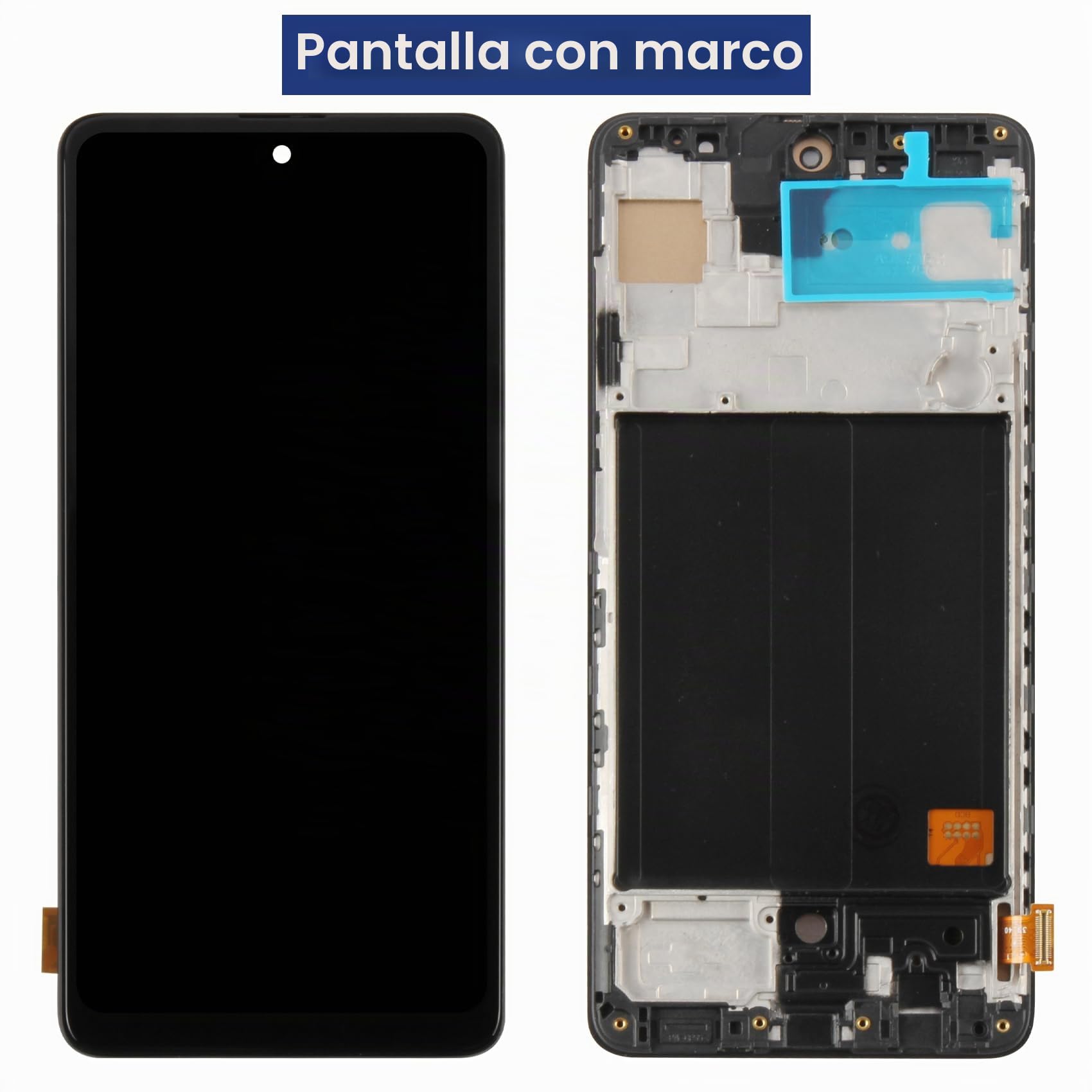 Atwist Pantalla LCD para Samsung Galaxy A51 4G LCD Display para Samsung A51 A515 Pantalla táctil digitalizador SM-A515F SM-A515F/DS SM-A515U (Negro con Marco)