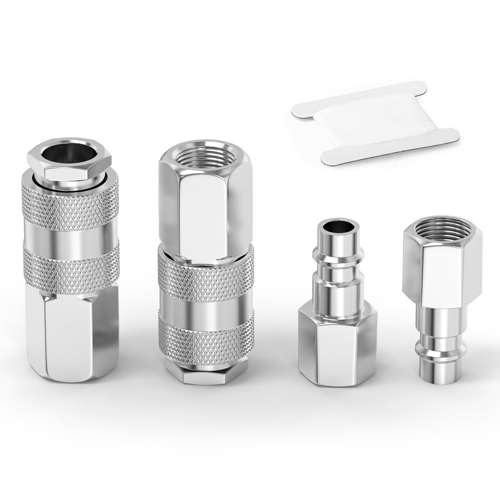 ERGAOBOY 2 Set Air Line Connectors Euro Airline Hose Compressor Fittings