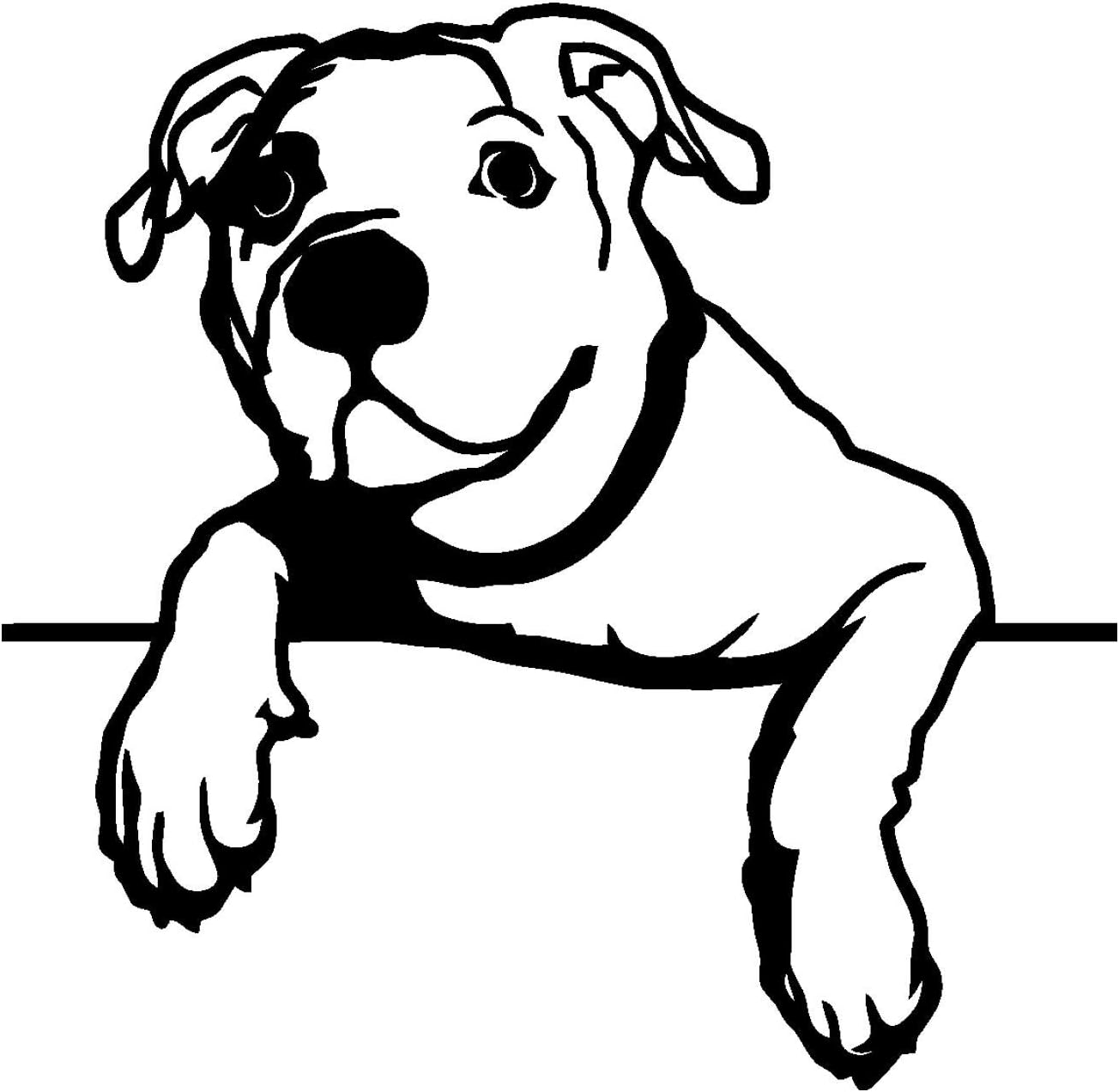 Pets Theme Decal Sticker-Puppy Pets Dog Head-Grooming Sticker-Home Animal-Pet Shop Decor Decals-Customize Color-PD001-mixa176-45x48 in