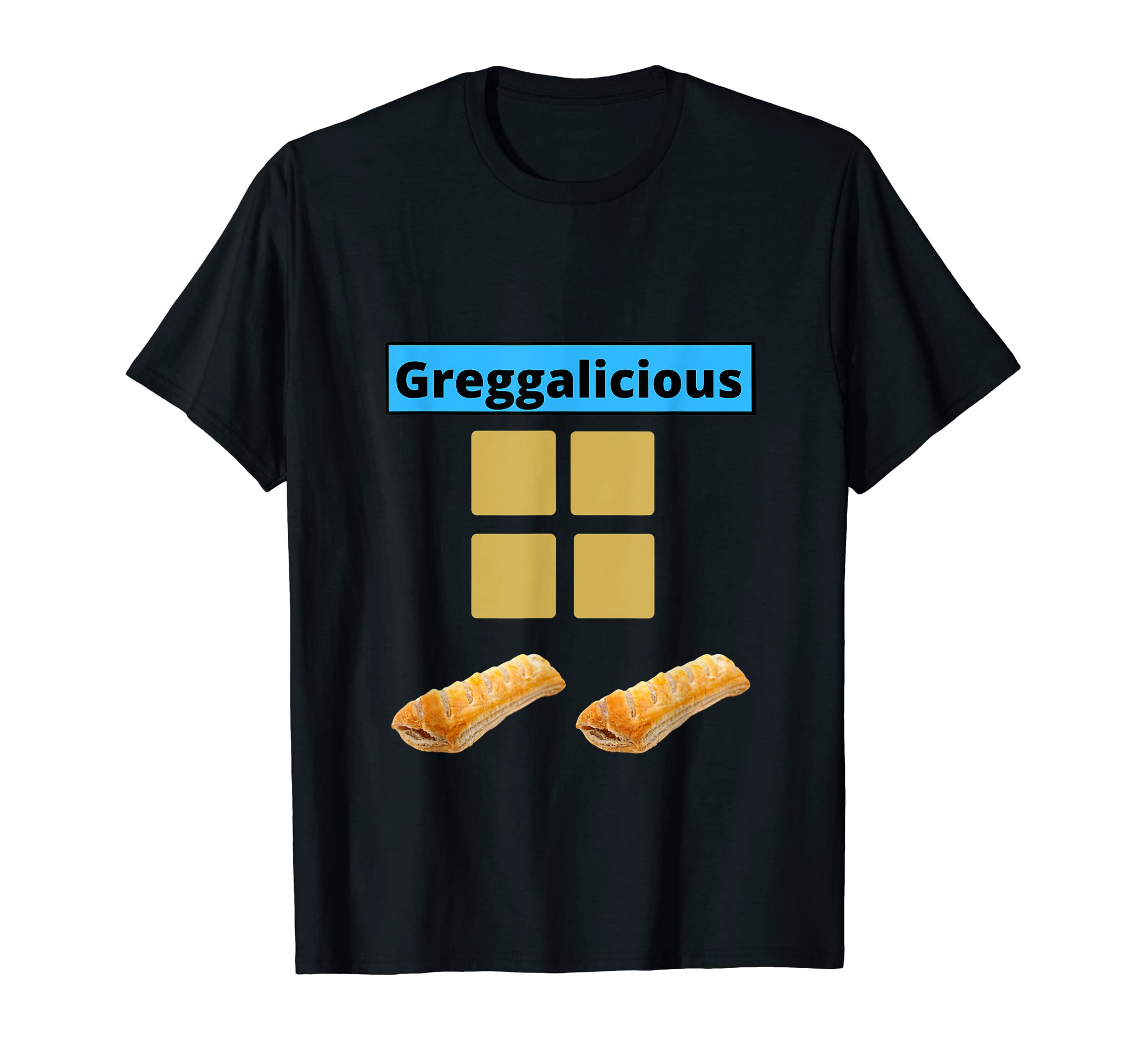 Greggalicious Sausage Rolls Funny Novelty FoodyT-ShirtOEKO-TEX STANDARD 100