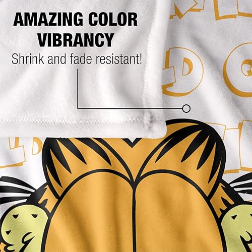 Miniatura 4 de Garfield - Manta de 50 x 60 pulgadas, con nombre repetido y tacto sedoso, manta súper suave