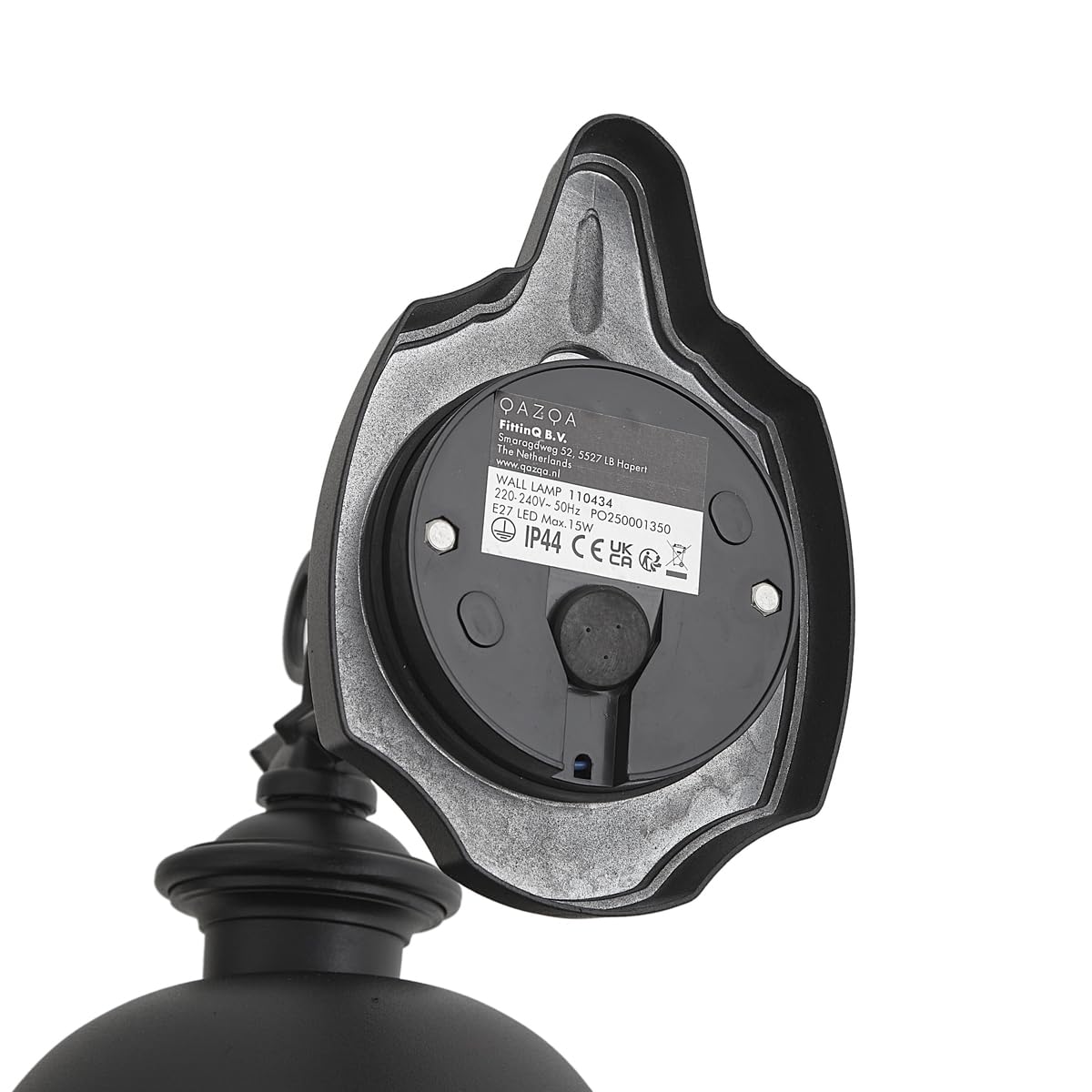 Qazqa Classique applique murale extérieure noir 28cm Genoa