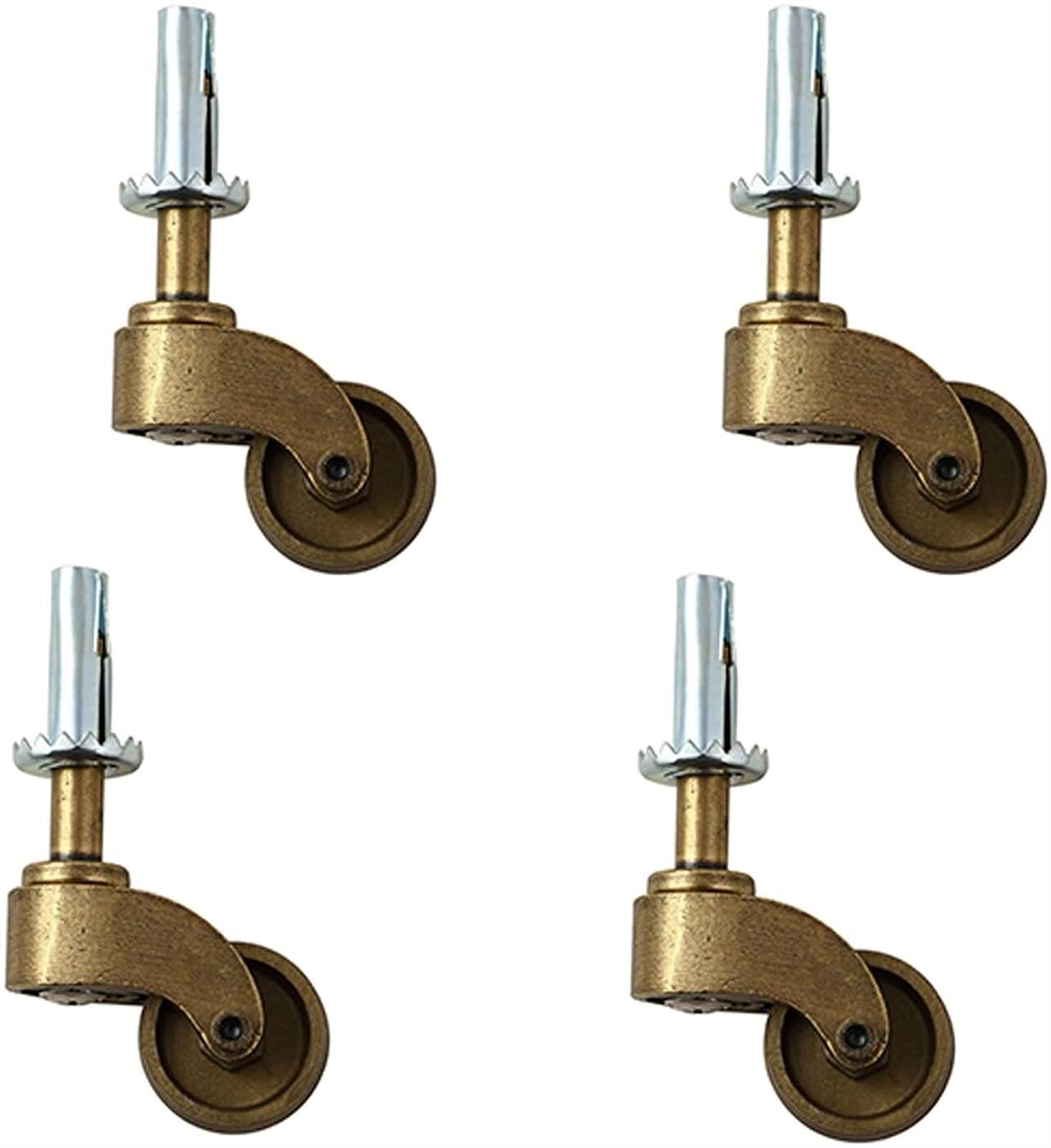 Roulettes de meubles pivotantes 360° en alliage robuste au style antique