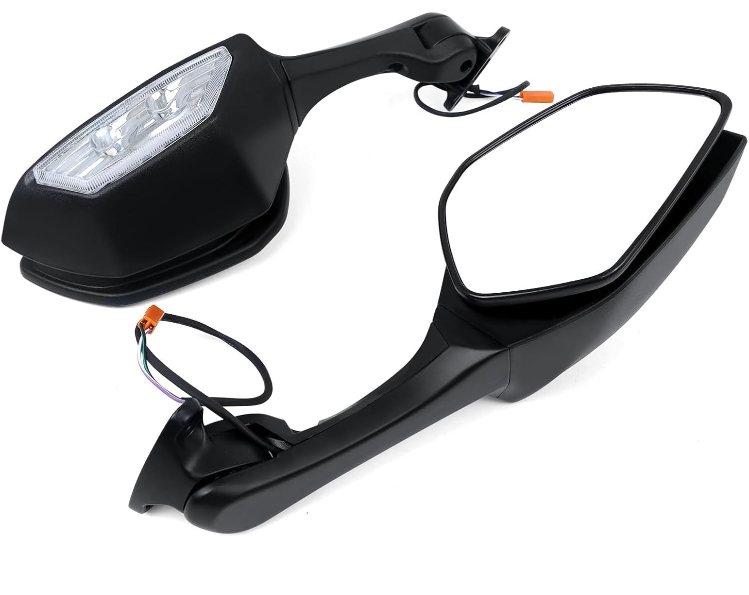 SRPHERE Motorcycle Mirrors With Turn Signals Rearview Side Mirror