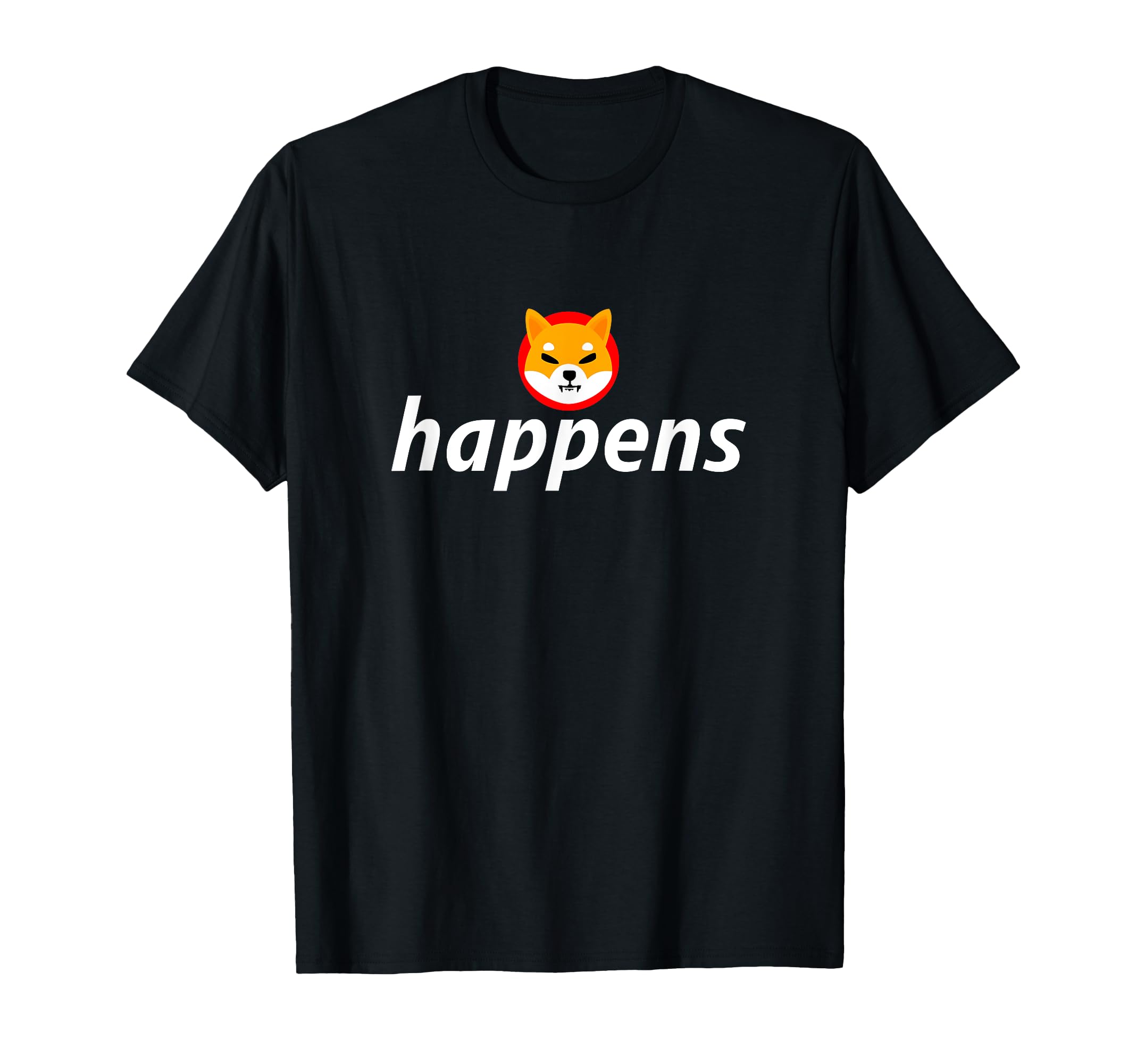 $Shib Happens Funny Shiba Inu Coin Blockchain HODL Crypto T-Shirt