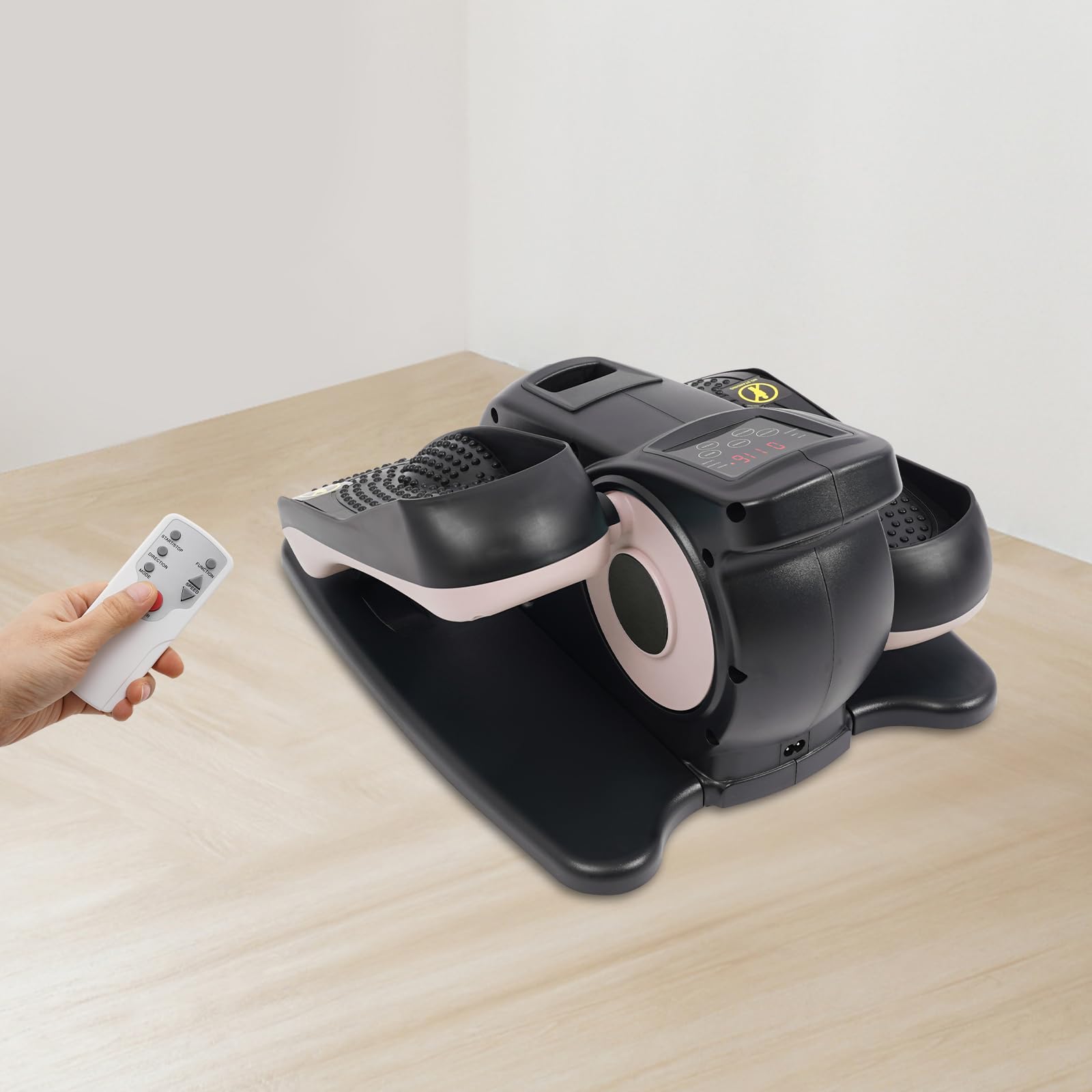 Tragbarer Pedal-Trainer, Trettmann pedaltrainer mit Fernbedienung, LCD-Displa Fußpedal-Trainingsgerät,Mit manuellen (5-Gang) und automatischen (P1-P3) Gängen