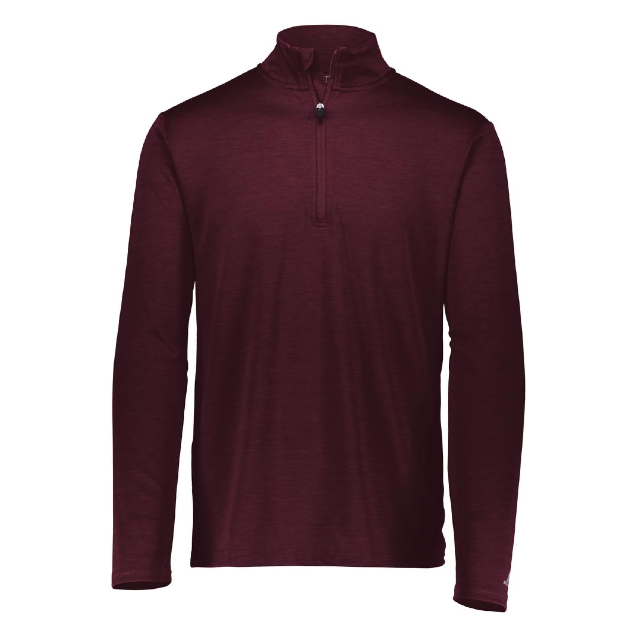 Russell Athletic Men's Lightweight Performance 1/4 Zip Warm Up Jacket, Maroon, Medium