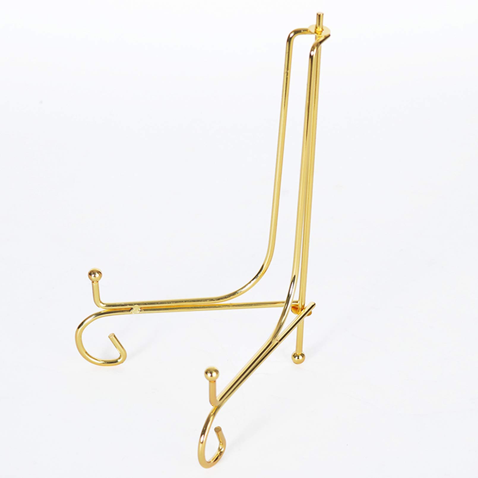 Goldfarbener kleiner Staffelei-Tellerhalter aus Eisen, Mel-Displays for Karten, Fotoalben, Orativplatten, Kunstwerke, Fotohalter und for die Heimdekoration ,Tellerständer(18inch)