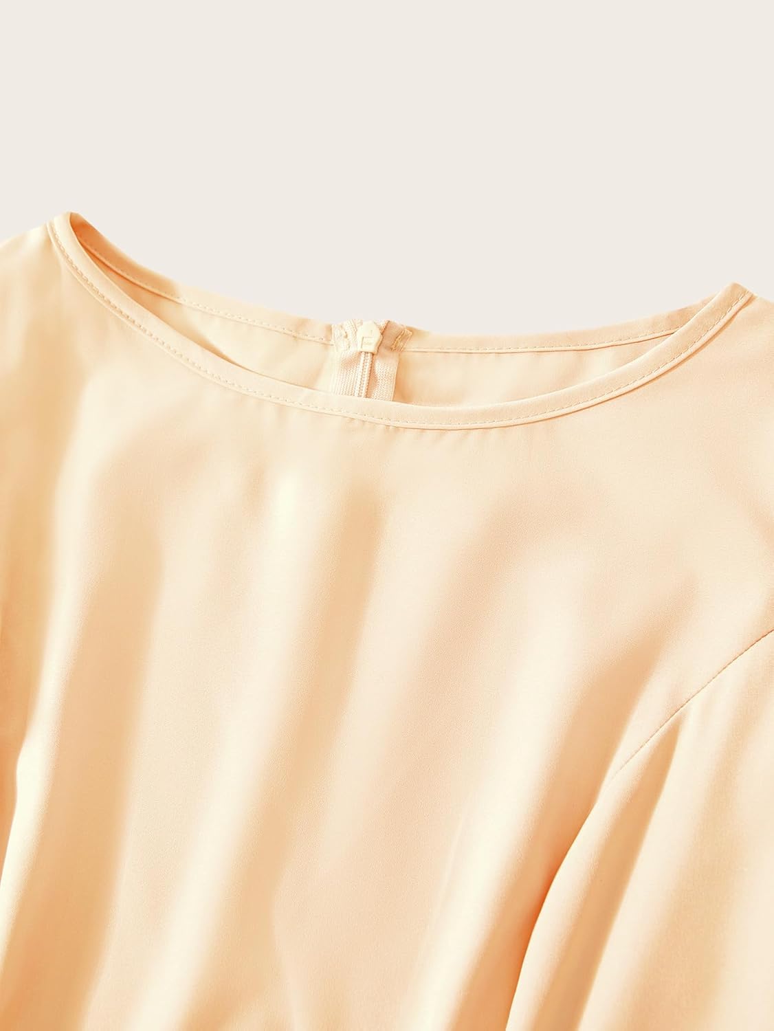 Women's Summer Ruffle Sleeve A Line Dress Elegant Crew Neck Evening Party Cocktail Dresses - Image 4