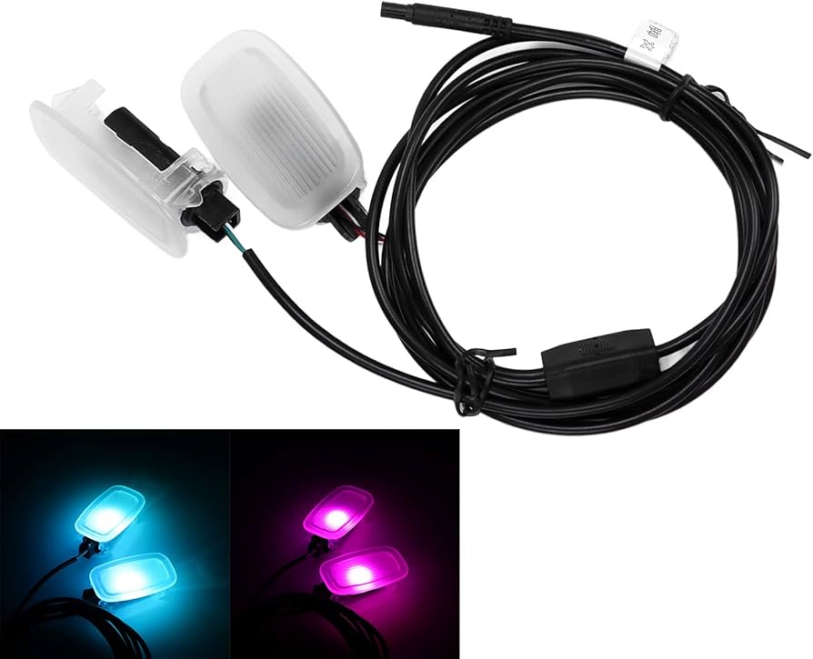 Amazon | Headerbs アンビエント照明キット、12色の車用LEDカー