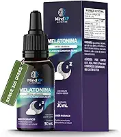 Melatonina em Gotas 100% Pura Sublingual 30ml Sabor Morango MINDXP NUTRITION RÁPIDA ABSORÇÃO 360 doses