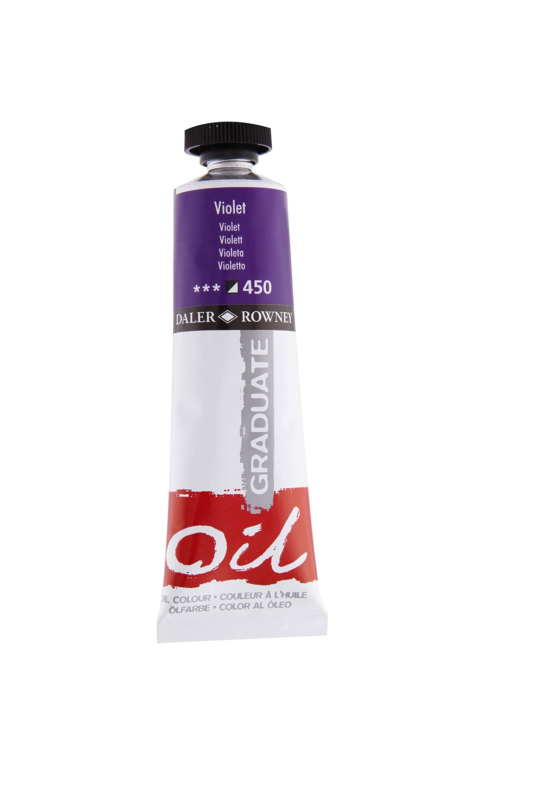 Daler-Rowney Graduate Oil Paint, Aluminium Tube, 1.28oz - 38 ml, Violet