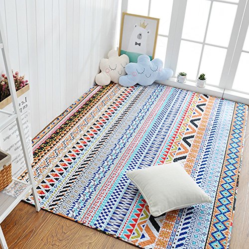 Tapijt Nordic Eenvoudige katoenen doek bedekt vloermatten Slaapkamer tapijten Matrassen Woondecoratie Tapijt Voor Woonkamer