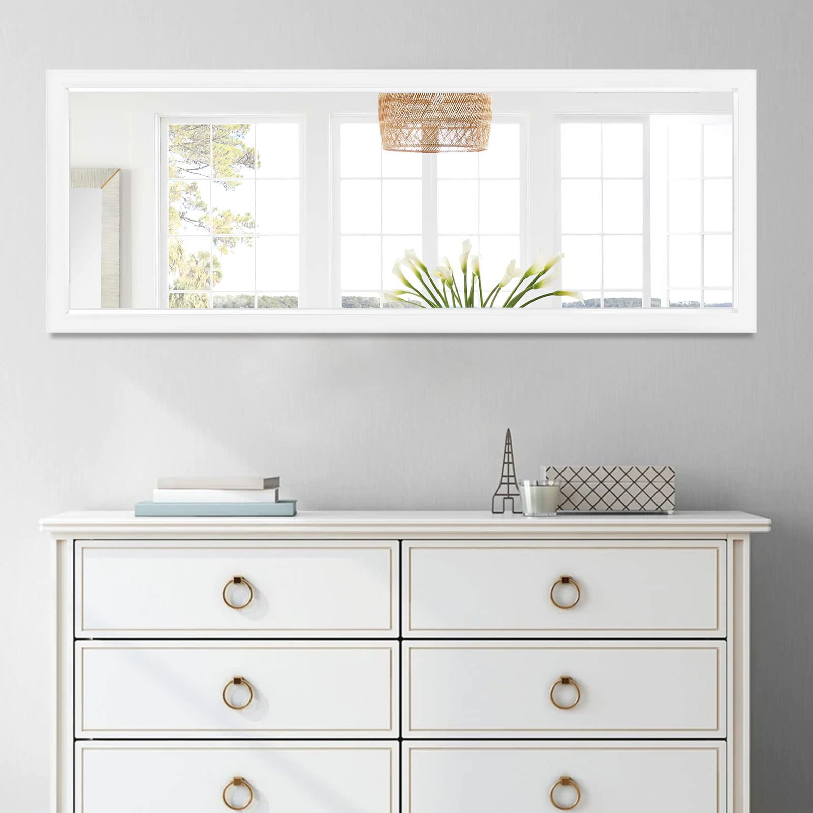 NeuType Floor Full Length Mirror Wall Mirror Full Body Mirror 43"x16