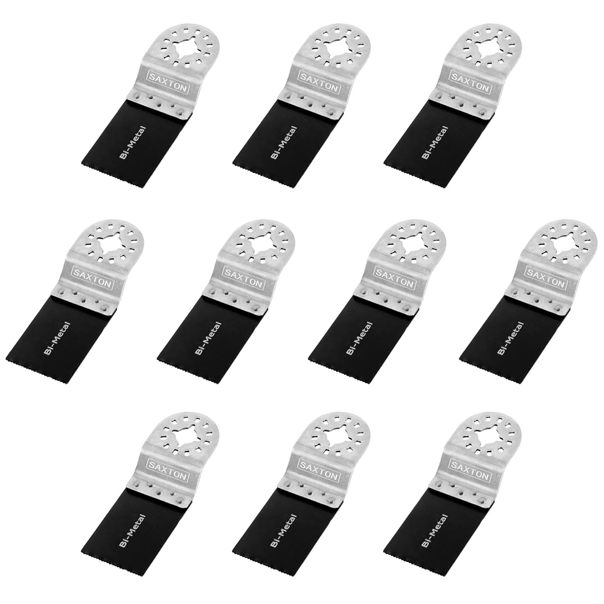 Saxton SH35BM 35mm Bi-Metal Blades Compatible with Fein Multimaster Bosch Oscillating Multitool (10 Pack)