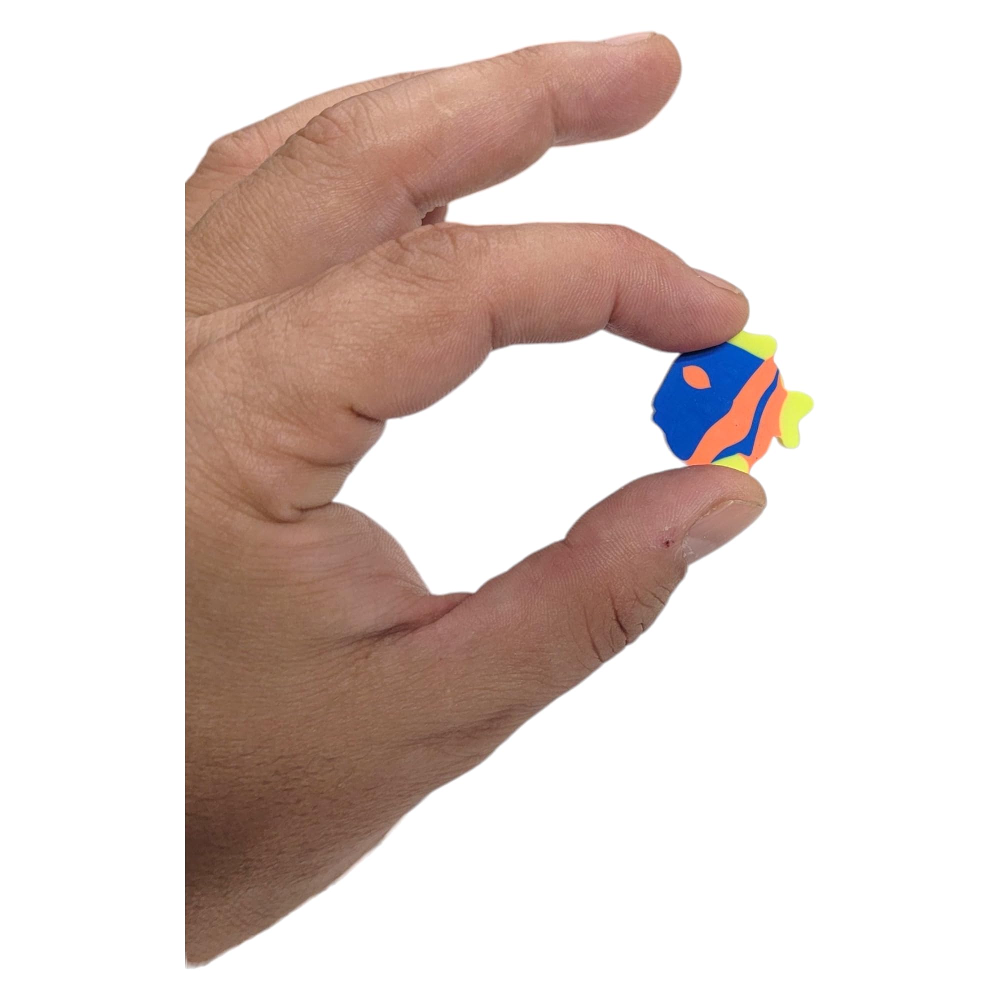 144 Pack Mini Fish Pencil Erasers - Double Sided Classroom Supplies