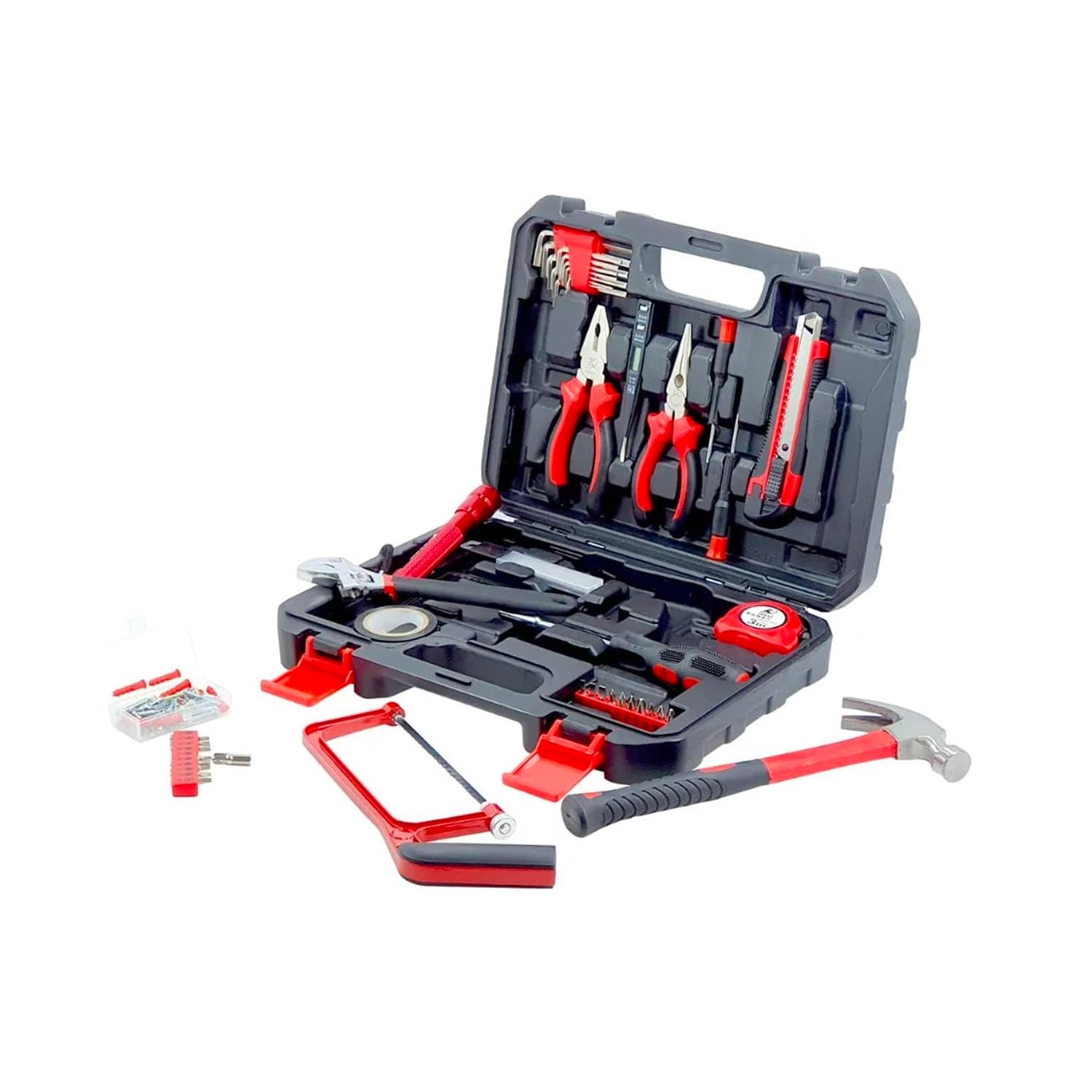 Avilia Set di 143 Utensili Manuali con Valigetta - Kit Completo per Fai da Te, Bricolage e Lavori Professionali