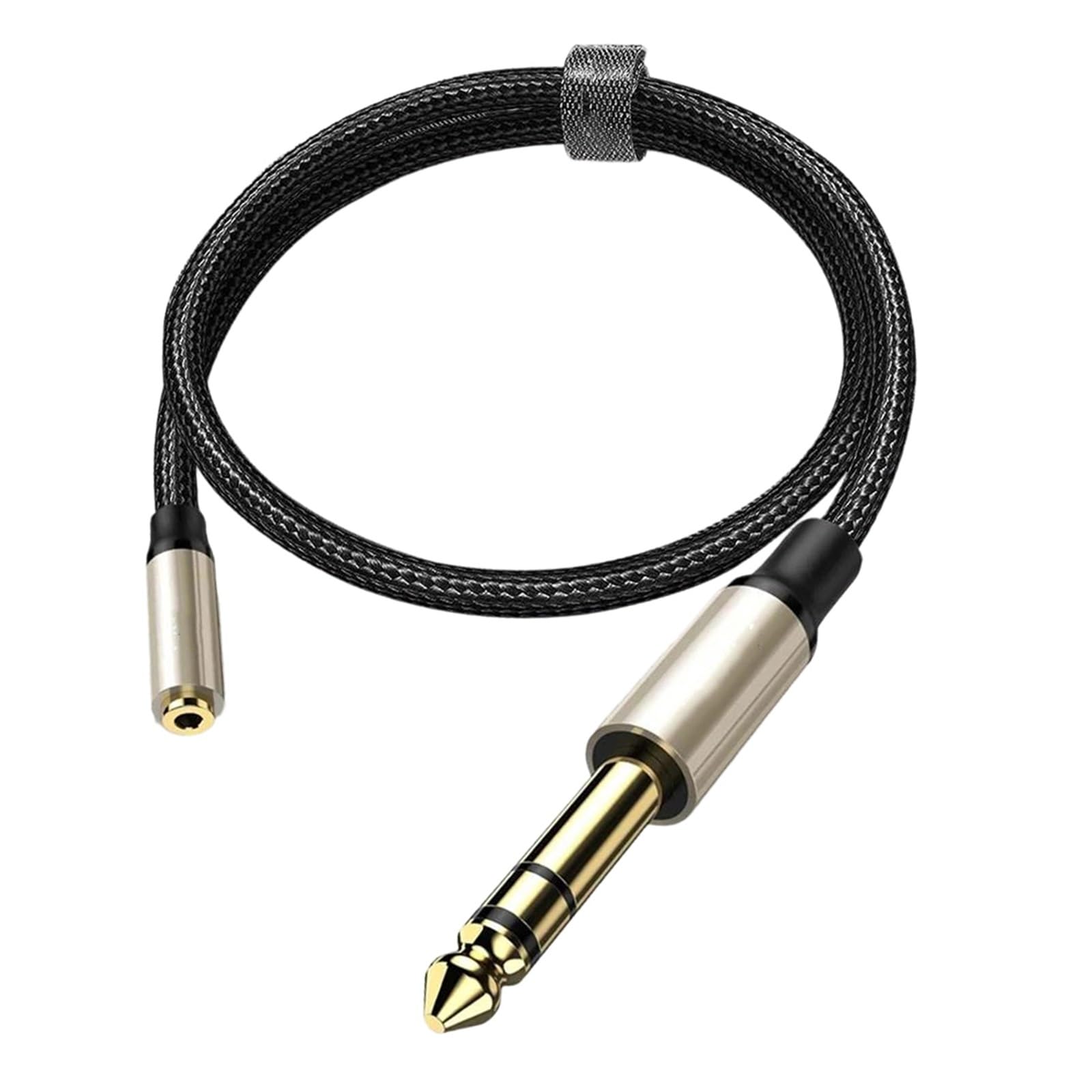 Początkujący Kabel Do Gitary Adapter 6,35mm TRS Męski Na 3,5mm Żeński Przedłużacz Stereo Do Wzmacniacza Miksera Gitarowego Głośnika Itp