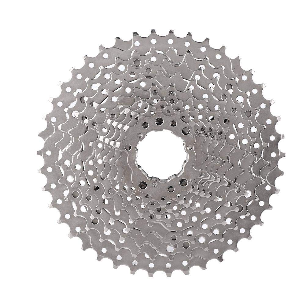 VGEBY 9/10/11/12 velocità 32/36/42/46T Bici da Strada Ruota Libera Cassetta pignone velocità Cassetta Accessori di Ricambio per Biciclette(9S 11-42T)