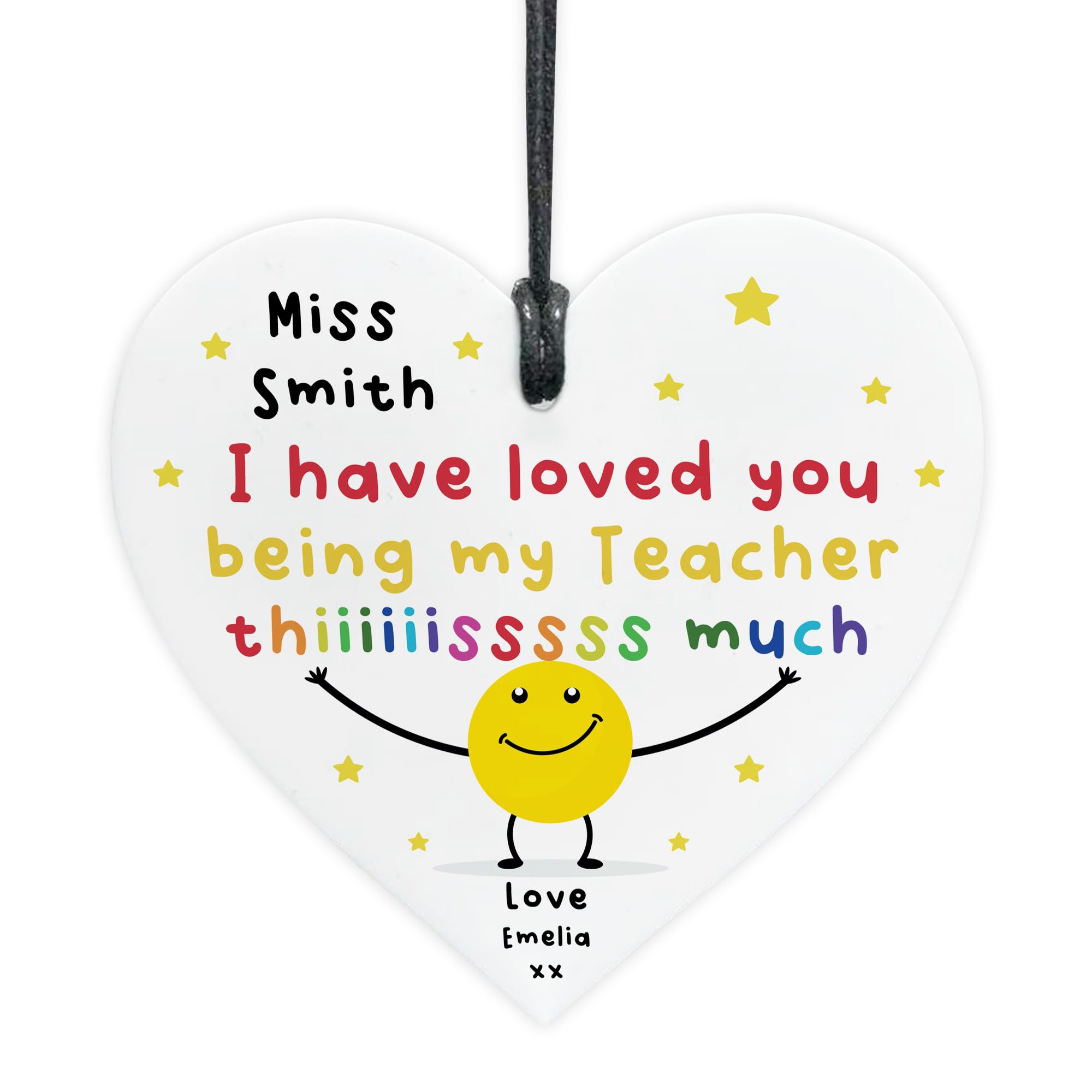 Red Ocean Personalised Gift For Teacher Funny Gift For Him Her Teacher Plaque From Student Kids Leaving School Nursery Appreciation Keepsake