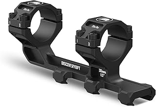 Cantilever Scope Mounts, Offset Dual Ring One-Piece Scope Mount, High Precision Lightweight RifleScope Mount - DISCOVERYOPT