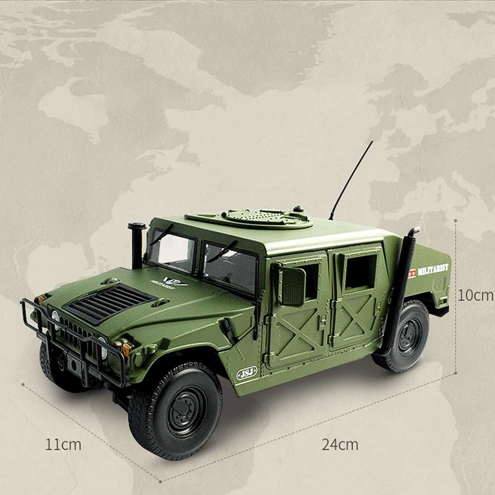 Amazon.co.jp: Mopoq 軍用合金車モデル1:18ハマー戦場のオフロード車