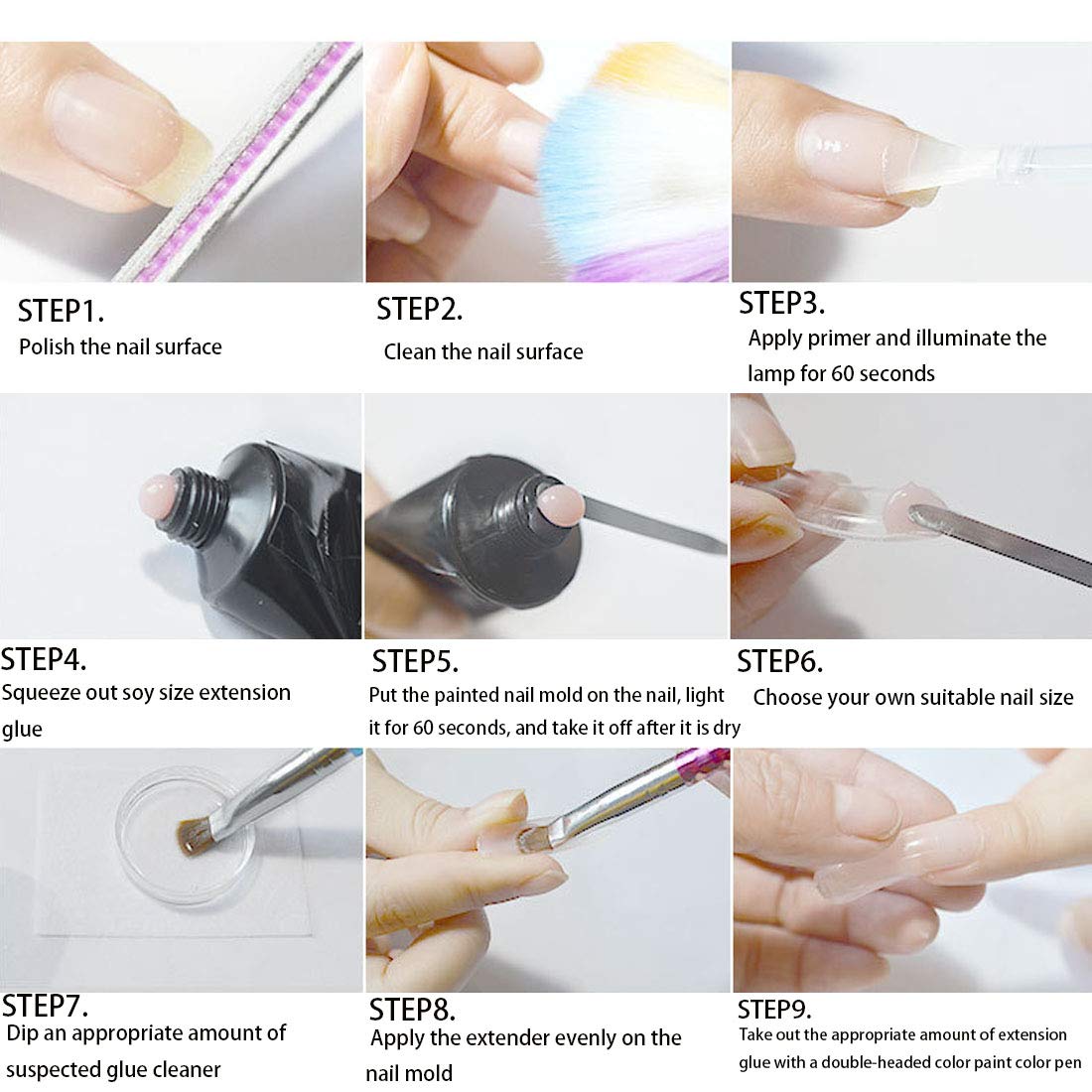 Amazon | ポリネイルエクステンションジェルキットアクリル