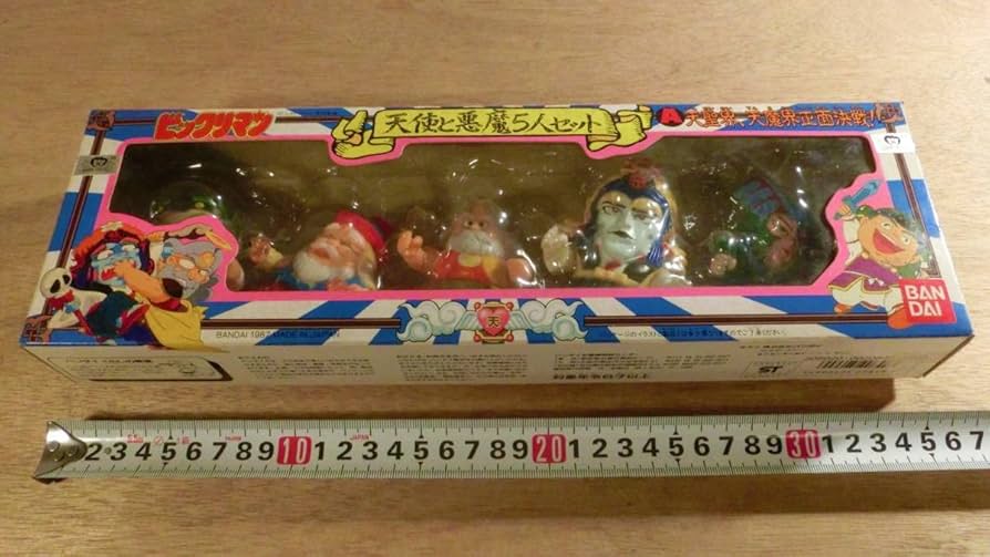 美品 バンダイ製 ビックリマン ソフビ フィギュア セット 天使vs悪魔 武器付 美品 バンダイ製 ビックリマン ソフビ フィギュア セット 天使vs