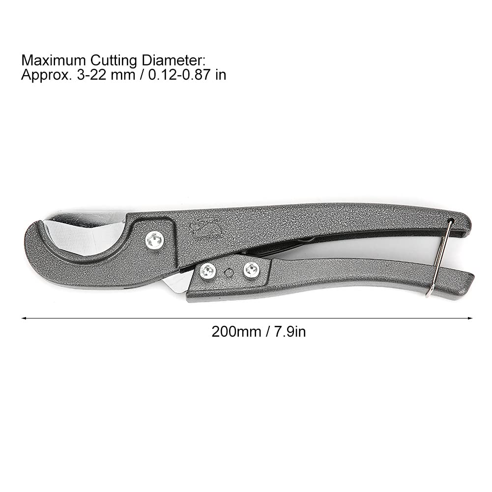 PPR Tube Pipe Cutter Tubing Cutting Tool Accessories Quick Cut with 65 Manganese Steel Blade Aluminum Alloy Body 3-32mm Diameter for Plumbing Construction