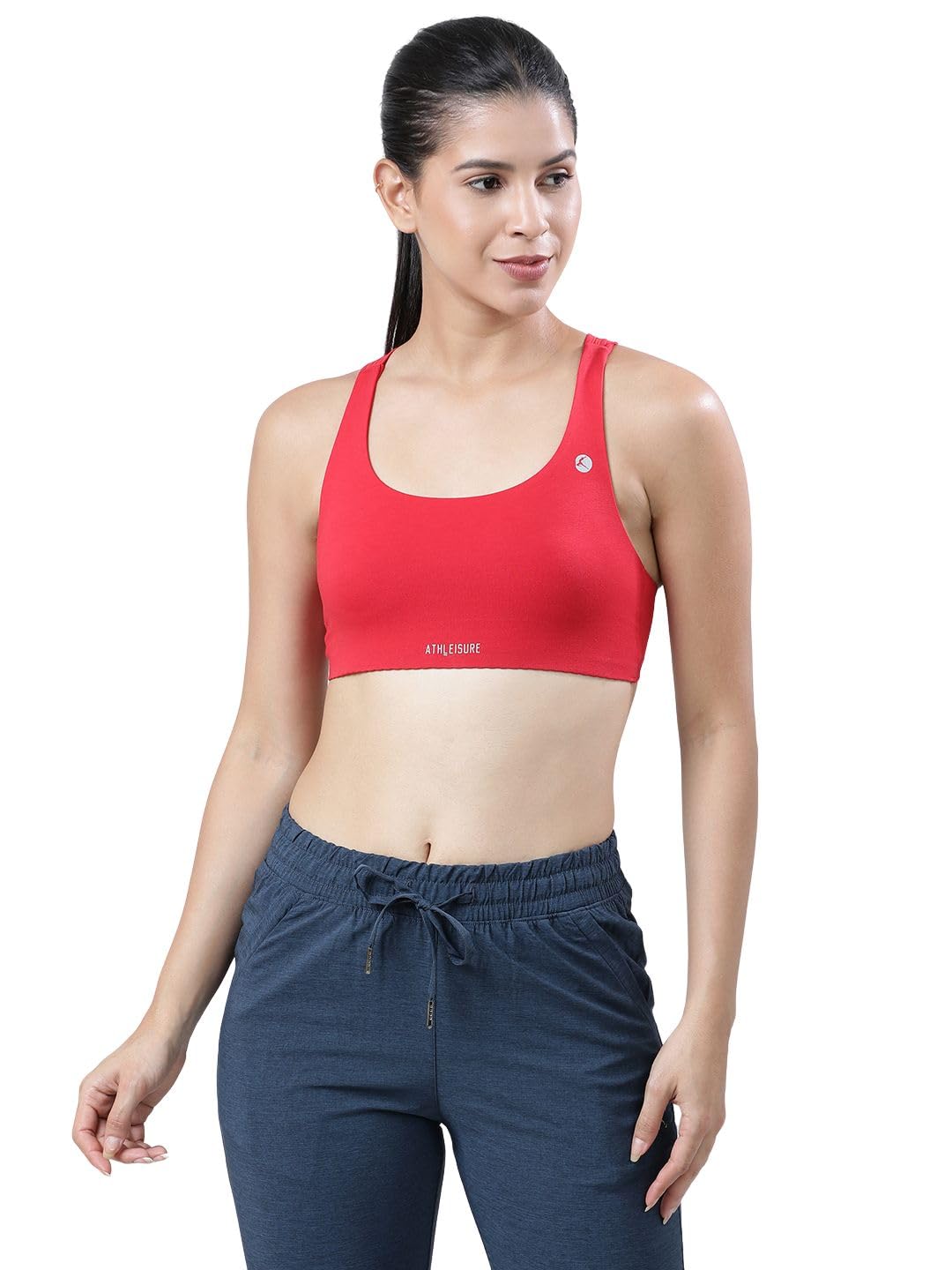 lovable Women's Cotton Lycra Non-Padded Wire Free Seamless Full Coverage Slip-on Sports Bra-Vitality Premium-picture-44
