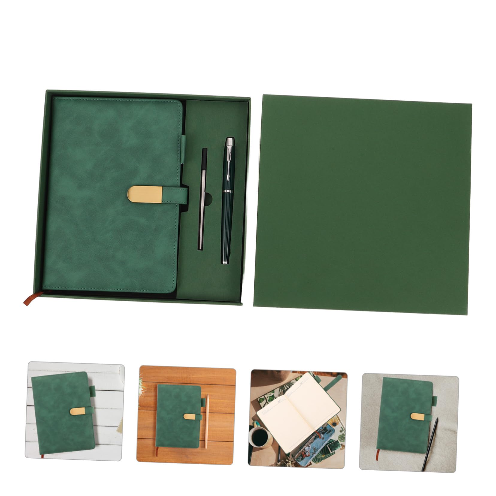SHINEOFI Journaling Notizbuch A5 Notizbuch Geschäftsjournal Und Stiftset Mit Box Für Meetings Arbeitsorganisation Büro Schule Persönliche Planungsmaterialien
