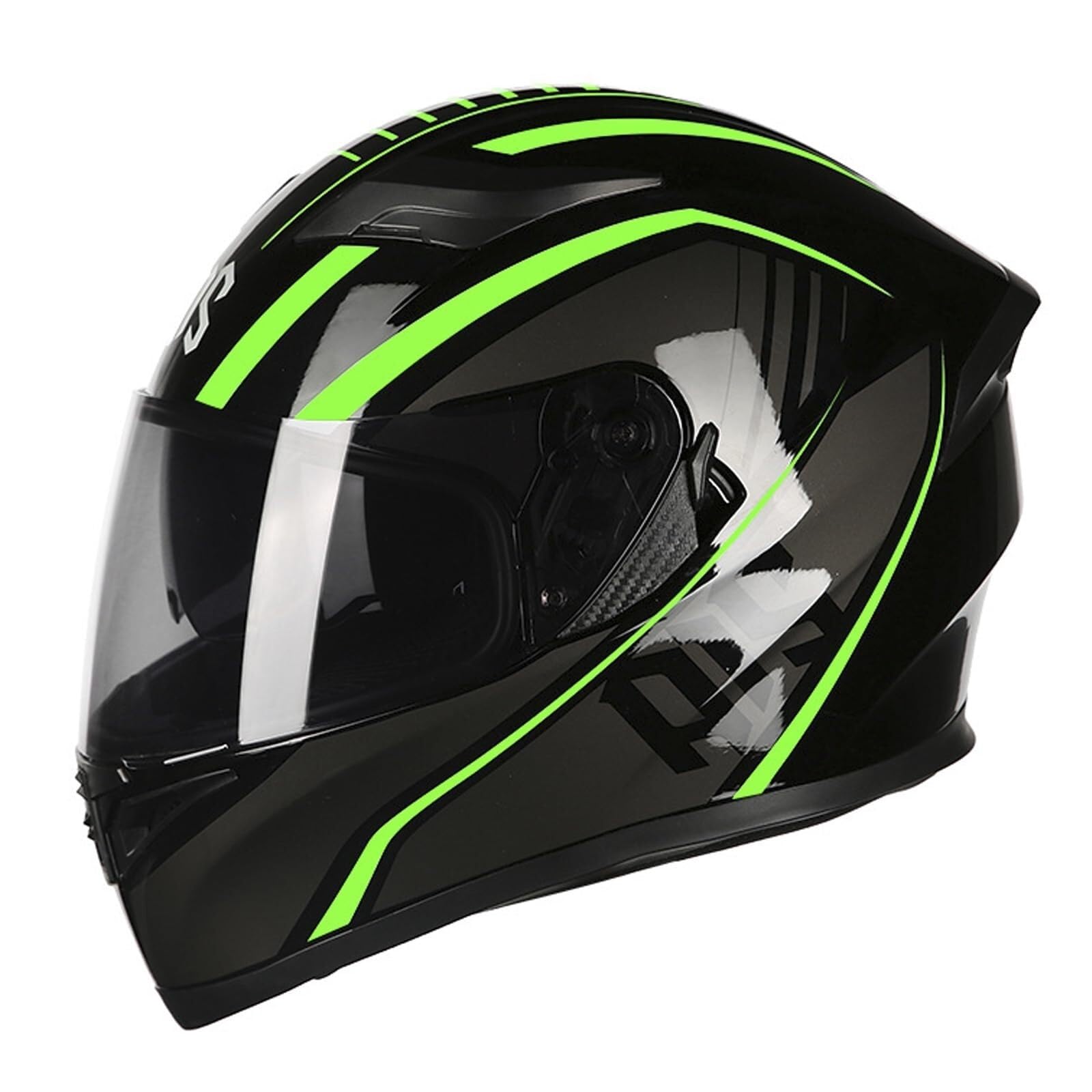 Kask Motocyklowy Szczękowy z Homologacją ECE, Kask Modułowy z Podwójną Blendą, Skorupa ABS dla Skutera i Motocykla(3,M)