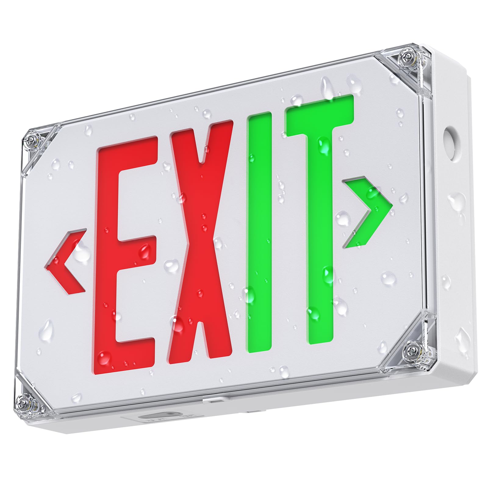Snapklik.com : SiTiSFi Wet Location LED Exit Sign Red/Green Color ...